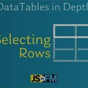 DataTables Module Selecting Rows