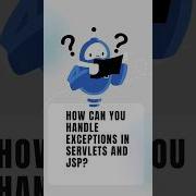 Servlet JSP Exceptions Java JSP Servlet WebDevelopment Programming JavaProgramming