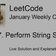 1427 Perform String Shifts Week 1 5 Leetcode January Challenge