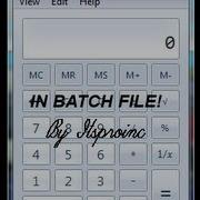 How To Make A Calculator In A Batch File