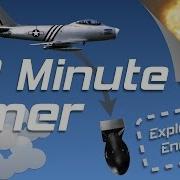 50 Min Exploding Countdown Timer With Jet Plane