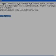 How To Upload Your Flash 8 Animations To YouTube