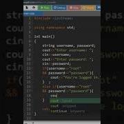 Username And Password Login In C Shorts Asmrprogramming Asmr Ytshorts