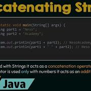 Concatenating Strings In Java