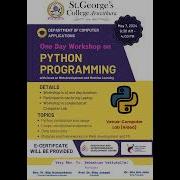 Python Workshop Aicte Aicte India Bcadegree Bcastudents