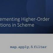 Recursively Implementing Map Apply Filter In Scheme