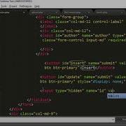 CRUD Using PDO In PHP Update Data