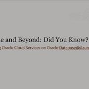 Day One And Beyond Provisioning Oracle Cloud Services On Oracle Database Azure