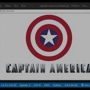 How To Draw Captain America Shield Using Python Turtle Captain America Chris Evans Learnonpy