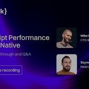 Webinar Master JavaScript Performance In React Native Part 1