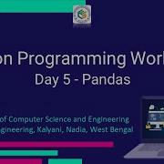 Day 5 Of Python Workshop By Department Of Computer Science And Engineering JISCE