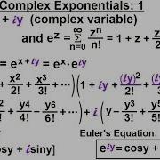 Calculus 2 Complex Numbers Functions 22 Of 28 What Are Complex Exponentials 1