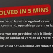 Create React App Is Not Working In Visual Studio Npx Npm Node Js React Js