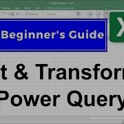 Beginner S Guide To Excel Get Transform Power Query