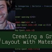Creating A Grid Layout With MaterialUI P4D9 Live Coding With Jesse