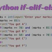 Python Lesson19 If Elif Else