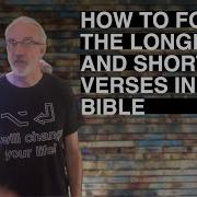 How To Format The Longest And Shortest Verses In The Bible