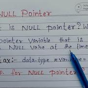 NULL Pointer In C With Example What Is Null Pointer Learn Coding