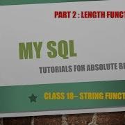 Lesson 18 String Functions In MySQL Part 2