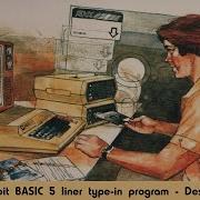 Atari 8bit Basic 5 Liner Type In Program Descent