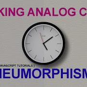 Working Analog Clock Using Html5 CSS3 Javascript Neumorphism Neumorphis