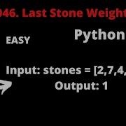 LEETCODE 1046 LAST STONE WEIGHT PYTHON Heap Priority Queue