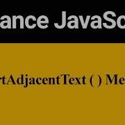 InsertAdjacentText Method In JavaScript Hindi