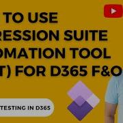 How To Use Regression Suite Automation Tool RSAT For Microsoft Dynamics 365 Finance And Operations