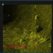 Playback Of Side Scan Sonar Data With A Sunken Boat