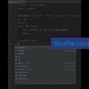 Python Program To Shuffle Deck Of Cards