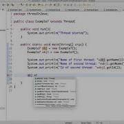 GetName SetName And GetId Method Of Thread Class