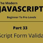 The Modern JavaScript Tutorial Part 33 JavaScript Form Validation Tech Quick Learner