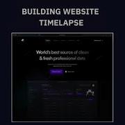 Coding Timelapse Website Building