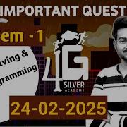Problem Solving And Python Programming Important Questions 24th Feb 2025 Batch GE3151 4G Silver