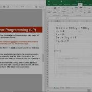 Simplex Optimization With Excel