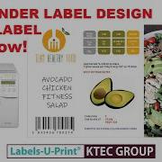 BARTENDER LABEL SOFTWARE FOOD NUTRITION LABEL DESIGN LABELS U PRINT KTEC GROUP UK