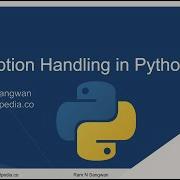 Python Exception Handling Python Tutorial For Beginners Python Programming Exception Handling