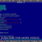 C Program To COMPARE Two Strings WITHOUT Using Strcmp Function 65