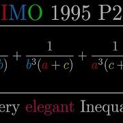 My Favourite Olympiad Inequality IMO 1995 Problem 2 Solution