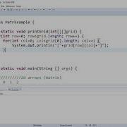 2D Arrays In Java Matrix