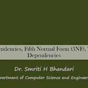 51 1 Join Dependencies Fifth Normal Form Temporal Dependencies