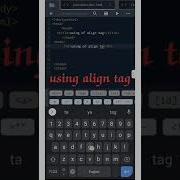 Using Of Align Tag In Html Text On Right Side Html