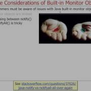 Java Built In Monitor Objects Usage Considerations