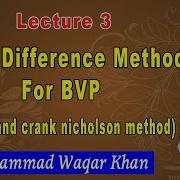 Implicit Method For Solving Partial Differentian Equation Finite Difference Method For BVP