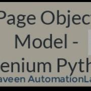 Page Object Model Python Selenium With PyTest Part 1