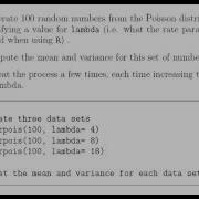 Poisson Randon Variables R Programming