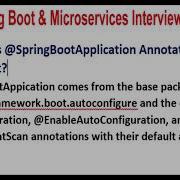 Java Spring Boot Microservices Interview What Is SpringBootApplication Annotation In Spring Boot
