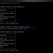 Create And Drop Database From MySQL Using Command Prompt