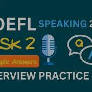 TOEFL Speaking 2026 Task 2 Interview Practice 164 Sample Answers