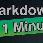 Learn Markdown In 1 Minute Shorts